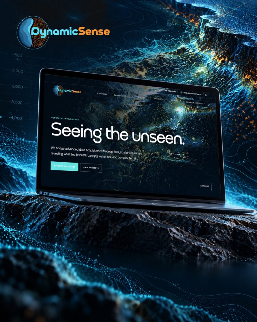 DynamicSense website presented in a bespoke project cover
